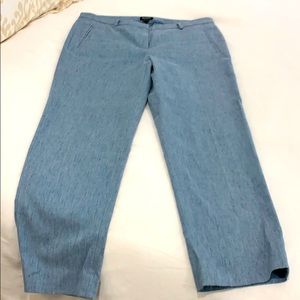 Worth Flat Front Chambray Slacks
